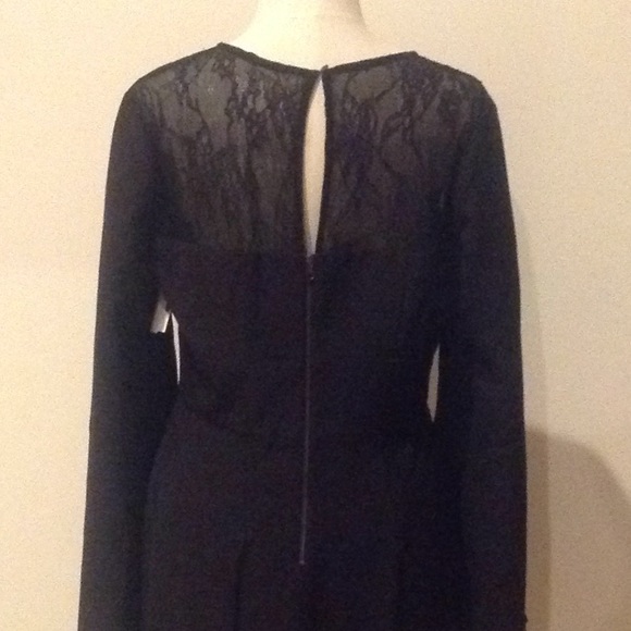 Maggy London Crepe & Lace Sheath Dress - Picture 2 of 7